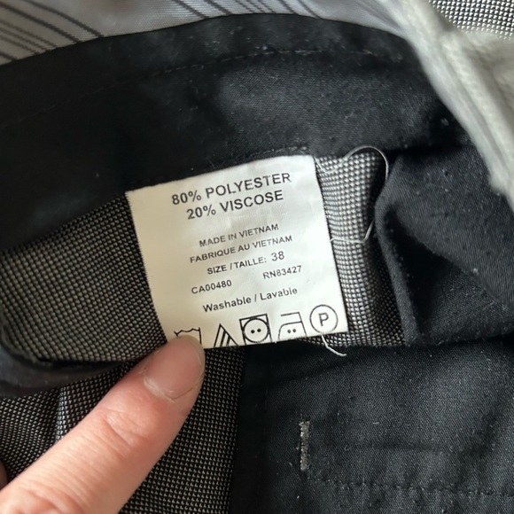 Men's Grey Dress Pants - Picture 2 of 3